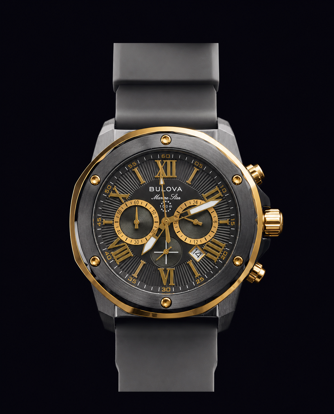 Reloj Bulova Marine Star en acero y oro